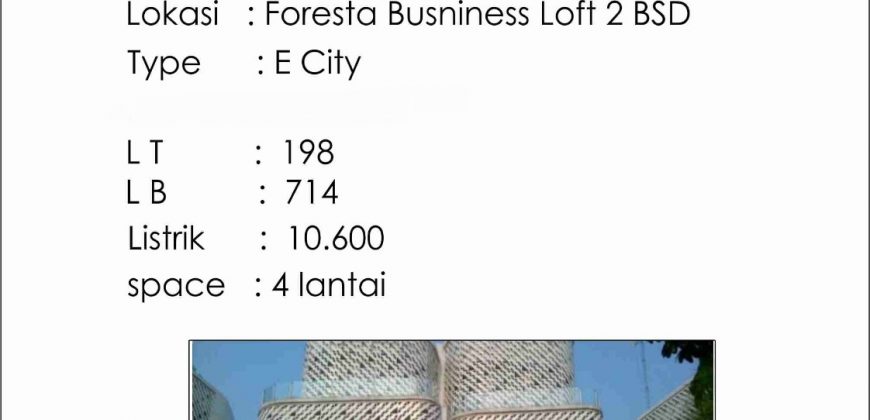 Foresta Business Loft BSD